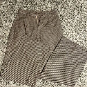 Tall Medium Wide Leg Plaid Pants